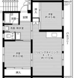 ビレッジハウス城島2号棟 (406号室)の物件間取画像